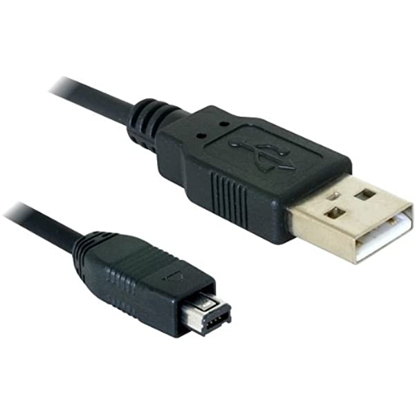 CABLE USB PLUG TIPO A - MINI USB 4P 50Cm P/ CAMARA AC-364