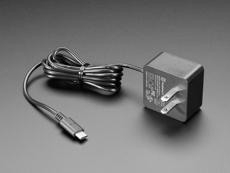 OFICIAL RASPBERRY Pi POWER SUPPLY 5.1V 3A USB C.                AD-4298.