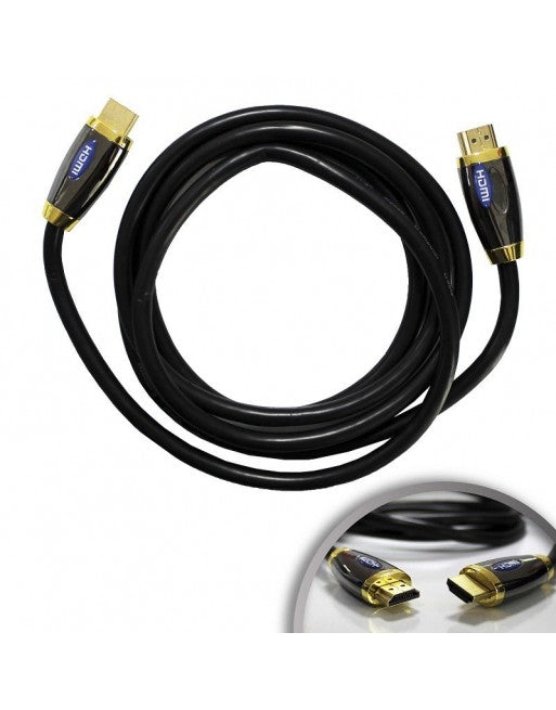 CABLE HDMI/HDMI CON CONECTOR DE LUJO HD 5 MTS.