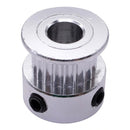 POLEA DENTADA GT2 20 DIENTES EJE 6.35mm PARA BANDA 6mm