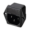 TOMACORRIENTE INTERLOCK ATORNILLABLE CON PORTA FUSIBLE EUROPEO 10A 110/250VAC.                            705-330