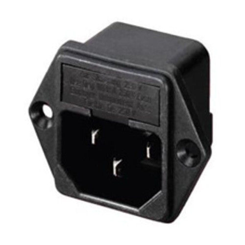 TOMACORRIENTE INTERLOCK ATORNILLABLE CON PORTA FUSIBLE EUROPEO 10A 110/250VAC.                            705-330