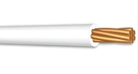 METRO DE CABLE CALIBRE 16 AGW COLOR BLANCO.                     CABLE-16B.