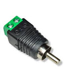 ADAPTADOR PLUG RCA CON TERMINAL BORNE.                         AD-384