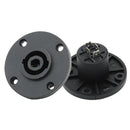 JACK PARA AUDIO PROF 4 PIN BASE REDONDA.                     JA-256.