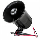 SIRENA DE PLASTICO 6 TONOS 3 1/2" 20W 12V SENSIBILIDAD 110dB.                        185-509