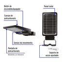 46957 LUMINARIO SUBURBANO DE LED 8W CON PANEL SOLAR 6500K SUB-901L