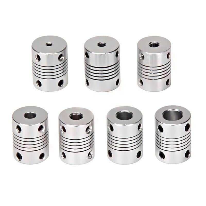 COPLE FEXIBLE D18L25 NEMA ACOPLADOR 8X8mm LONGITUD 25mm DIAMETRO EXTERNO 19mm.                    AD-1118