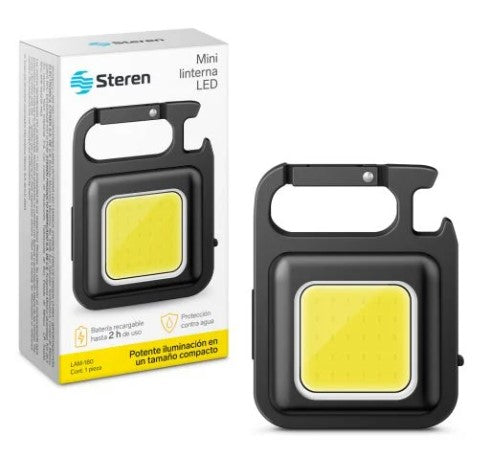 MINI LINTERNA TIPO LLAVERO RECARGABLE LED COB.                      LAM-180