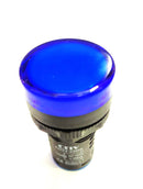 LAMPARA PILOTO 127VAC 22mm DE LED COLOR AZUL.                     AD22-22DS-AZ