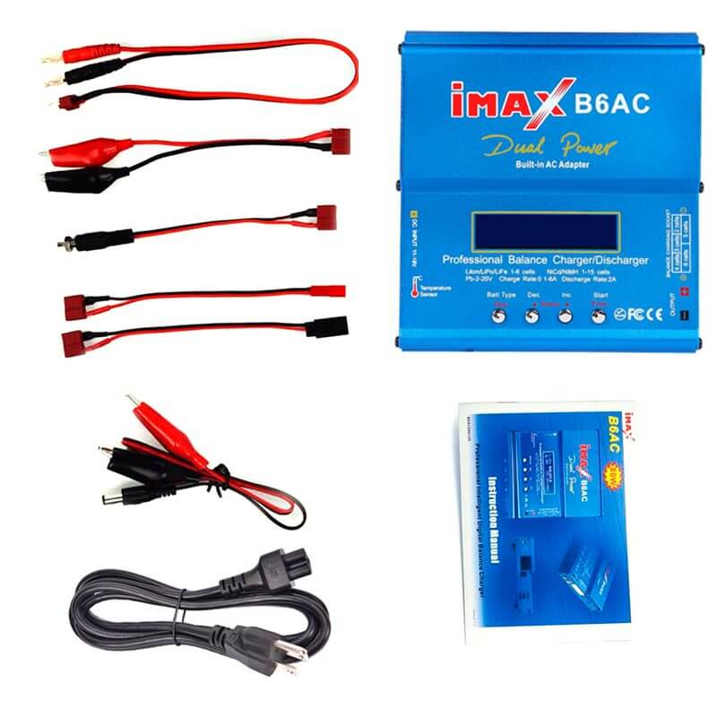 CARGADOR BALANCEADOR IMAX B6AC 80W.                               IMAX-B6AC/80W.