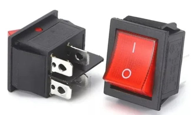 SWITCH ILUMINADO 4 PATAS ON-OFF 15A/250V 20A/125V                             SW-144.