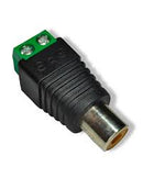 ADAPTADOR JACK RCA CON TERMINAL BORNE.                         AD-385