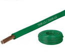 METRO DE CABLE CALIBRE 16 AWG COLOR VERDE. CABLE-16V