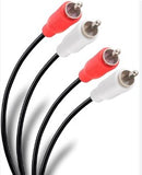 EXTENCION 2 PLUG RCA POR LADO AZUL 1.80M.                    CA-1418.