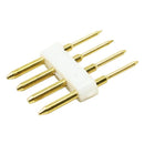 CONECTOR PARA TIRA DE LED RGB DE 4 PINES 12 mm.                        CONNECTOR-936.