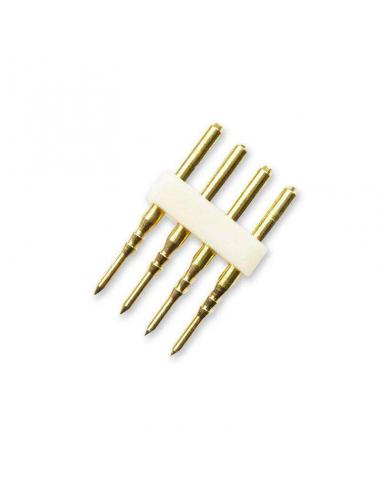 CONECTOR PARA TIRA DE LED RGB DE 4 PINES 10 mm.                        CONNECTOR-935.