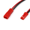CABLES HEMBRA MACHO CONECTOR JST RC, BEC O P 2.5mm LARGO 10cm 22AWG.                      CONNECTRO-JST RC
