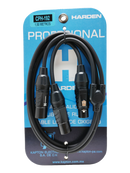 EXTENCION Y 1 JACK CANON A 2 PLUG CANON 1.50 METROS.   CPH-192.