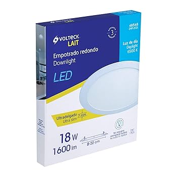 48546 LUMINARIO ULTRADELGADO PARA  EMPOTRAR  REDONDO DE LED 6W LUZ DE DIA.                        EMP-200L