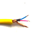 METRO DE CABLE PARA MICROFONO 2X24 OFC 95% MALLA  AMARILLO.                    KMC-221YL.