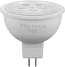 LAMPARA DE LED 6W TIPO MR 16 BASE GU5.3  450lm 127VAC LUZ CALIDA.                        LED-166EC.