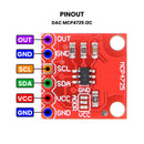 DAC 12 BIT MCP4725 CON I2C.                   ARD-MCP4725
