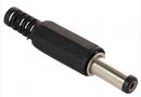 PLUG MACHO INVERTIDO 2.5mm C/ PROTECTOR DE CABLE.                       PL-175