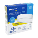 46713 LUMINARIO BLANCO DE LED 12W REDONDO TIPO PLAFON LUZ DE DIA.                       PLA-205L