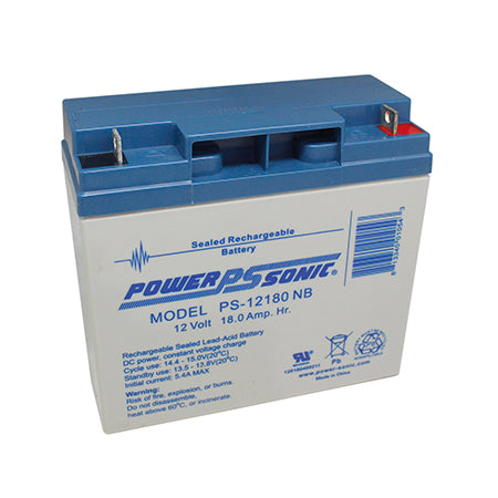 BATERIA PS12180 RECARGABLE 12V/18AH POWERSONIC.                         PS-12180.