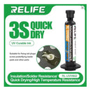 SOLDER MASK AISLANTE UV SECADO RÁPIDO EN 3s (COLOR VERDE) RL-UVH902-VERDE
