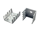 DISIPADOR DE ALUMINIO PEINE DE 10 ALETAS PARA TO-220 18.613.79.5mm Aprox