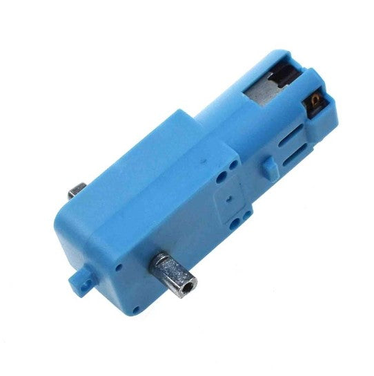 MOTORREDUCTOR AZUL CON ENGRANES DE METAL TT 1:90 DC 3-6VDC.                     B01-1:90M