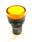 LAMPARA PILOTO 127VAC 22mm DE LED COLOR AMBAR.                     AD22-22DS-A