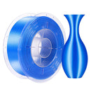 FILAMENTO PLA 1.75MM MARCA CREALITY 1KG AZUL SEDA.                     PLA1.75-SILK AZUL