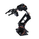 KIT BRAZO ROBOTICO DE METAL 6 GRADOS DE LIBERTAD (MG996) 84mm x 90mm x 505mm.                         KIT-BRAZO