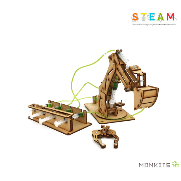 KIT PARA ARMAR BRAZO HIDRAULICO ESCOLAR DE MDF.                        ME-BH20