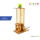 KIT ESCOLAR PARA ARMAR UN ELEVADOR DE MDF.                             ME-EE15.