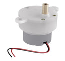 MOTORREDUCTOR 12V 4.2RPM 2.7 kgf/cm ENGRANES DE PLASTICO EJE METALICO (5 mm y 7.7 mm)                      MOT-150