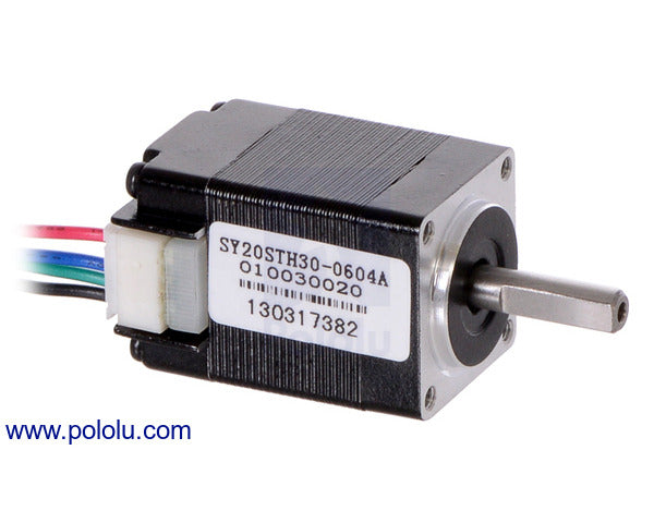 STEPPER MOTOR BIPOLAR 200 STEPS/REV 20X30MM 3.9V/.06A MOT-1204