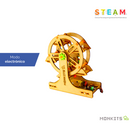 KIT ESCOLAR RUEDA DE LA FORTUNA ELECTRONICA MDF PARA ARMAR.                          ME-RF15