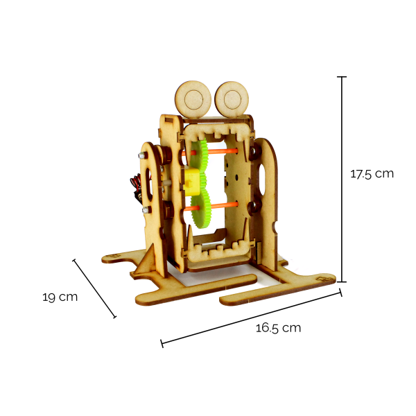 KIT ESCOLAR PARA ARMAR WALKIBOT DE MDF.                       ME-WB20