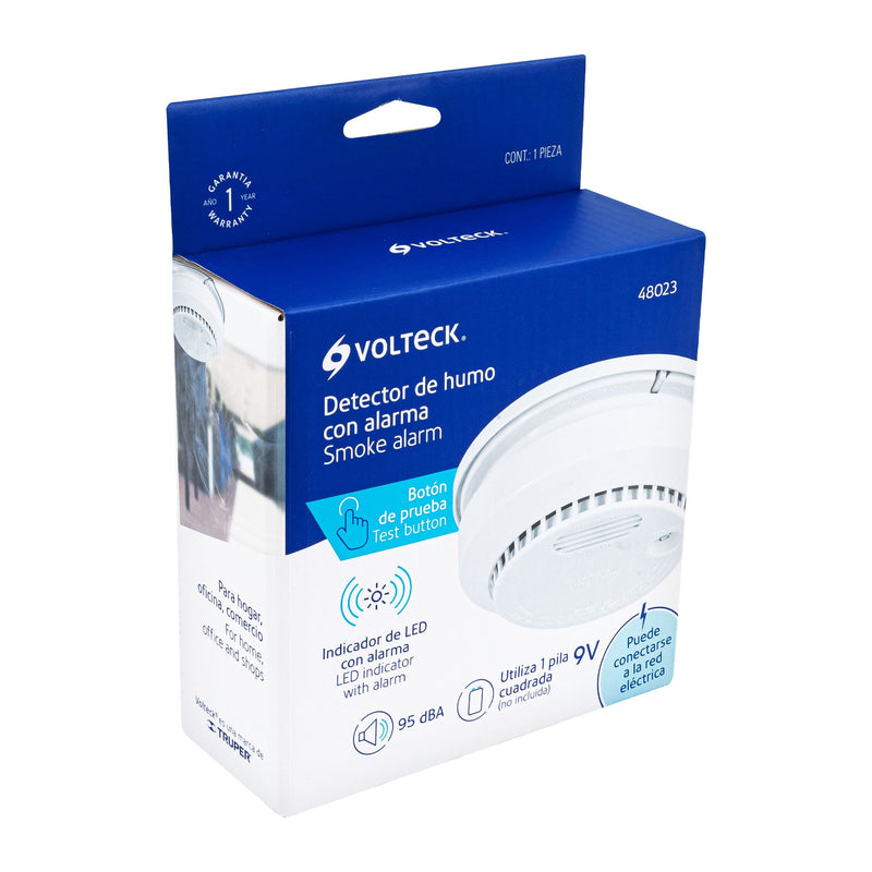 DETECTOR DE HUMO CON ALAMAR VOTECK.                           ALHU-132