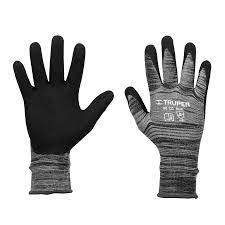 GUANTES GRANDE DE NYLON RECUBIERTOS DE NITRILO ARENOSO TRUPER.           GU-133.