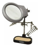 SOPORTE PARA CAUTIN CON LUPA Y PINZAS.                         110-246.