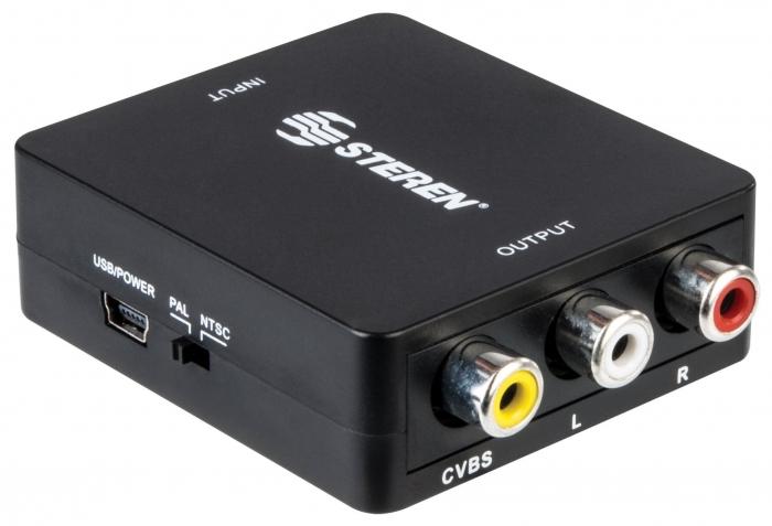 CONVERTIDOR HDMI  A RCA MARCA STEREN.                     208-140