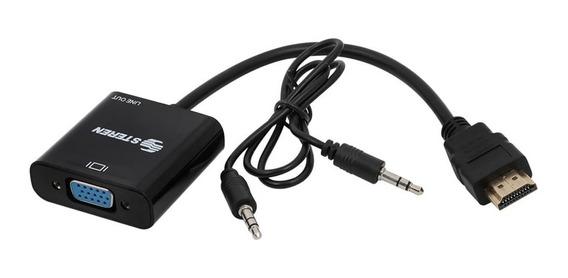 ADAPTADOR VGA A HDMI CON AUDIO USB