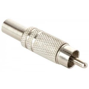 PLUG RCA METALICO CON REORTE