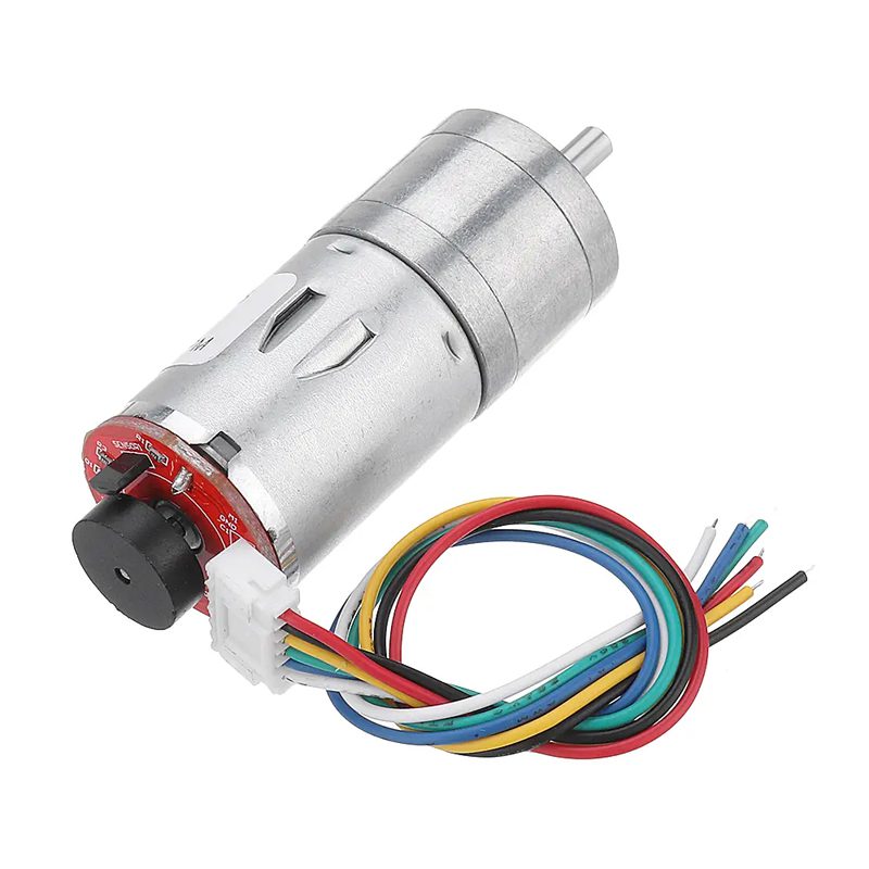 MOTOREDUCTOR CON ENCODER 12VCD 150 mA LIBRE 140RPM 4.3KG-CM.    MOT-GM25/370.