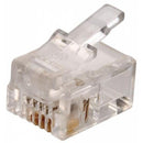 PLUG TELEFONICO MODULAR RJ11 DE 4 CONTACTOS 300-064